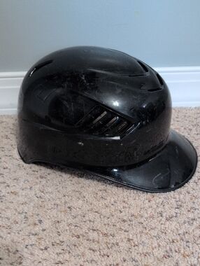 Rawlings Glossy Black Batting Helmet with Vent Slots